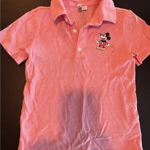 Janie and Jack Pink Mickey Kids Polo Shirt